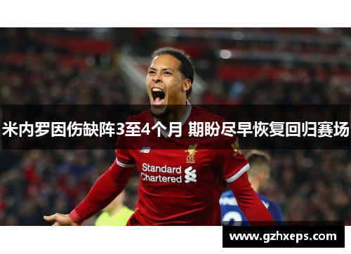 米内罗因伤缺阵3至4个月 期盼尽早恢复回归赛场